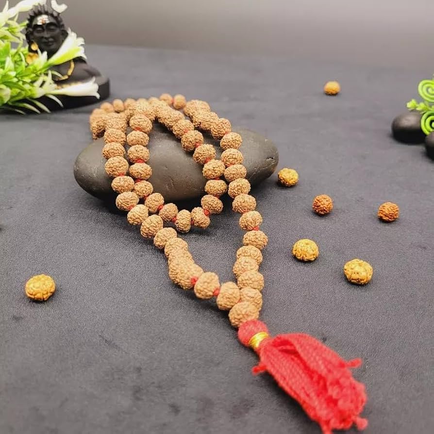 108-Bead 5 Mukhi Rudraksha Mala (Collector/Japa Grade)