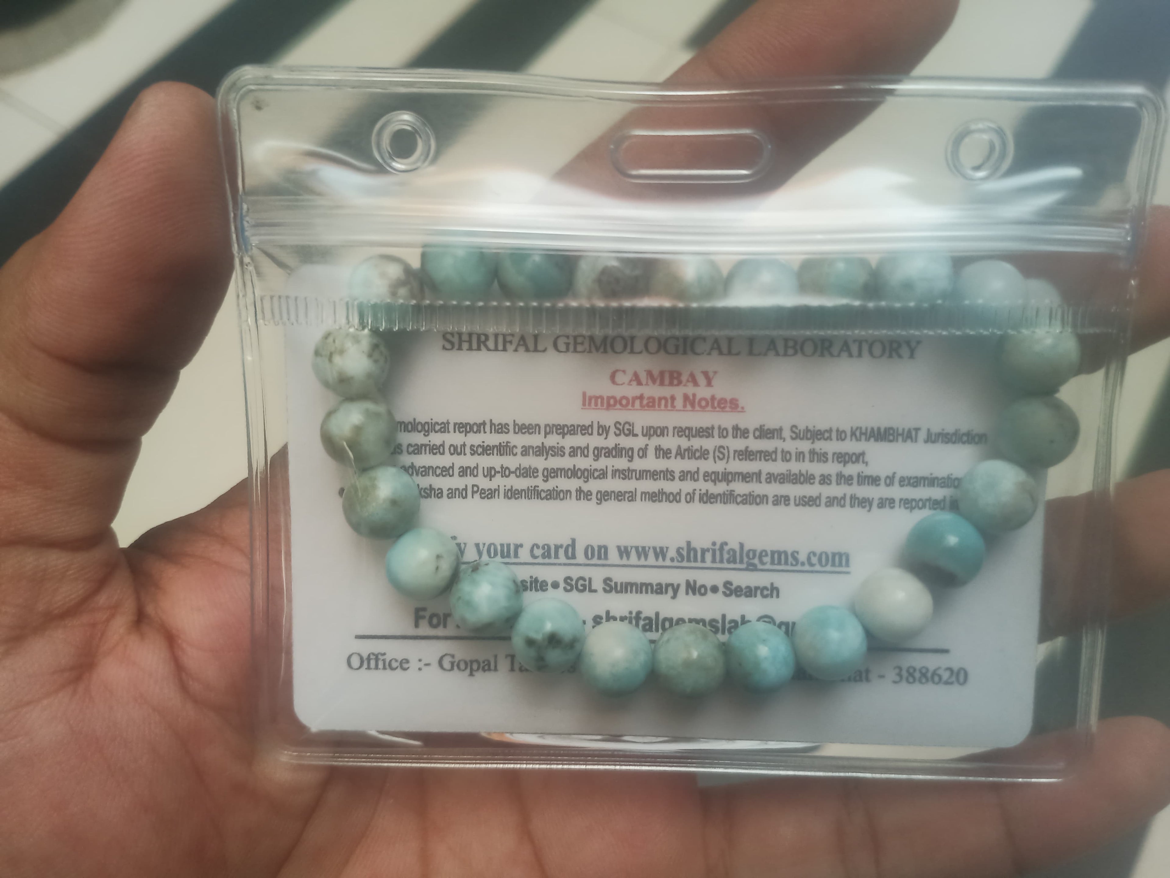 Larimar Bracelet