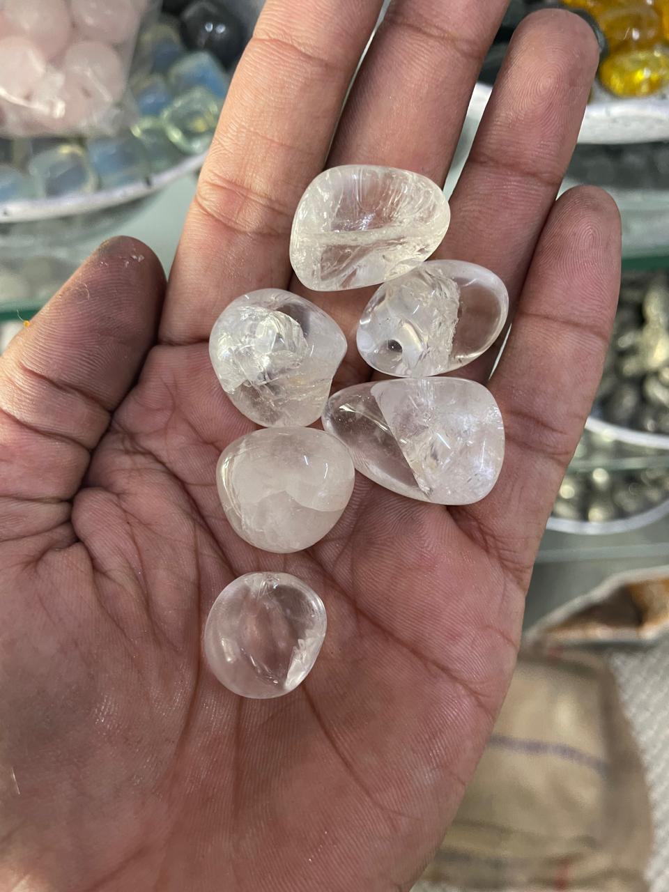 Clear Quartz Tumbles