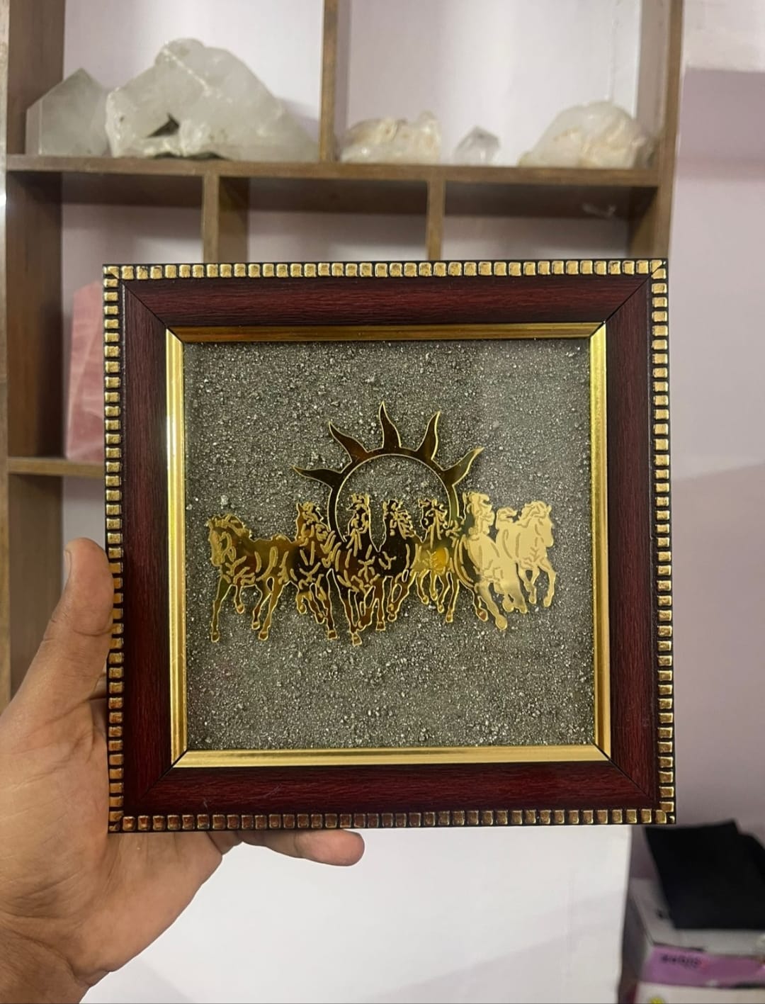 7 Horse Pyrite Dust Frame