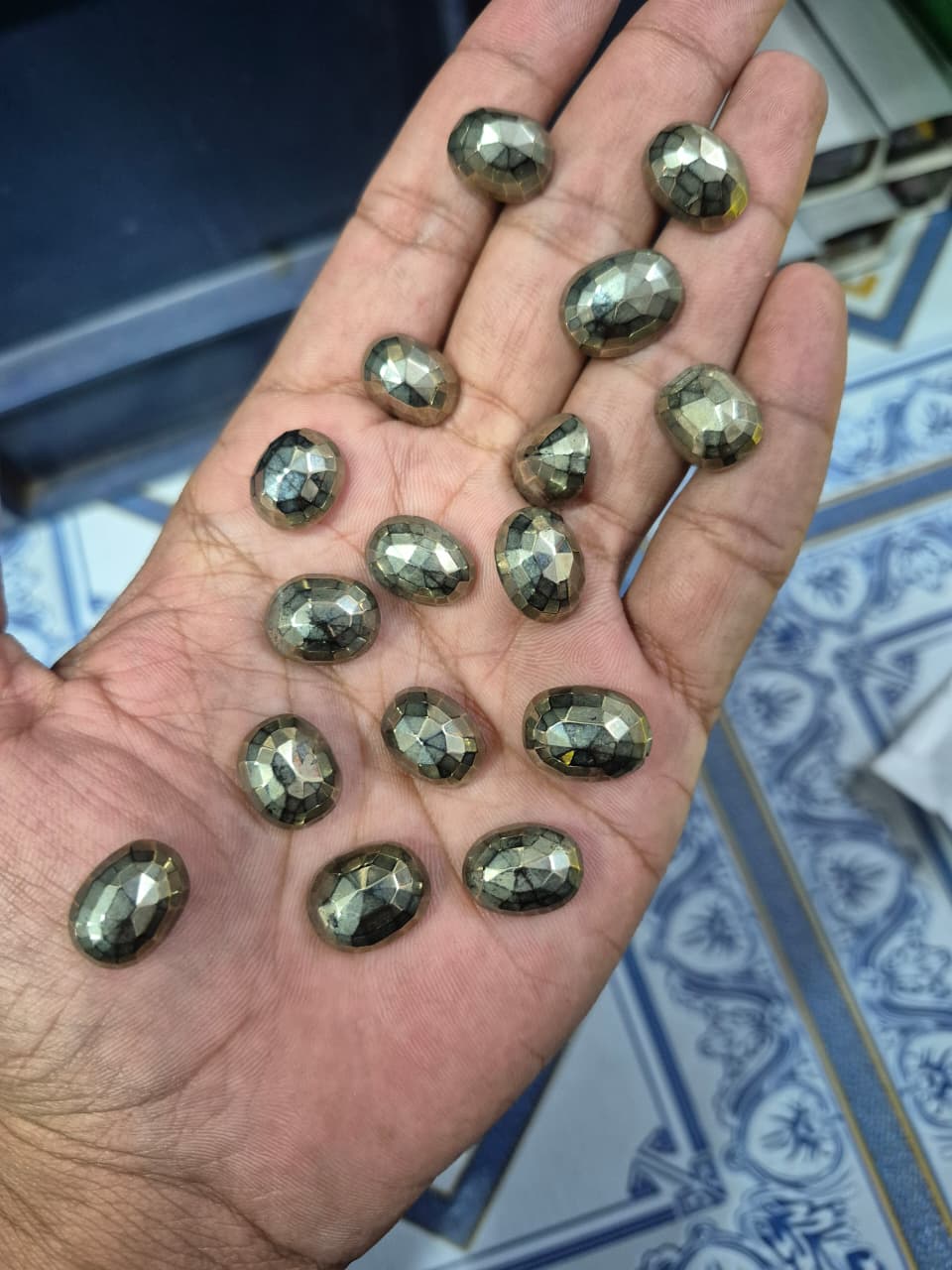 Pyrite Oval Cut & Polished Gemstone