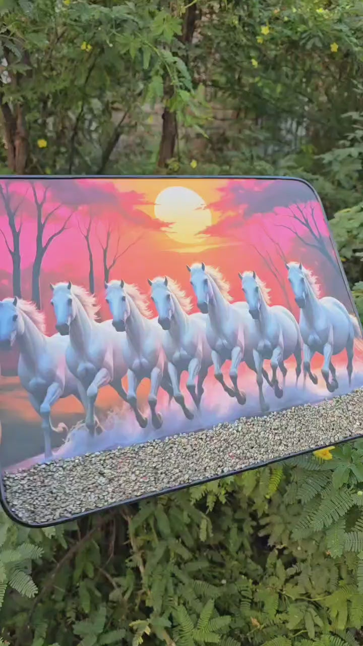 7 Horse Pyrite Photo Frame